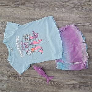 Garanimals  Girls Mermaid Tee & Shorts Set